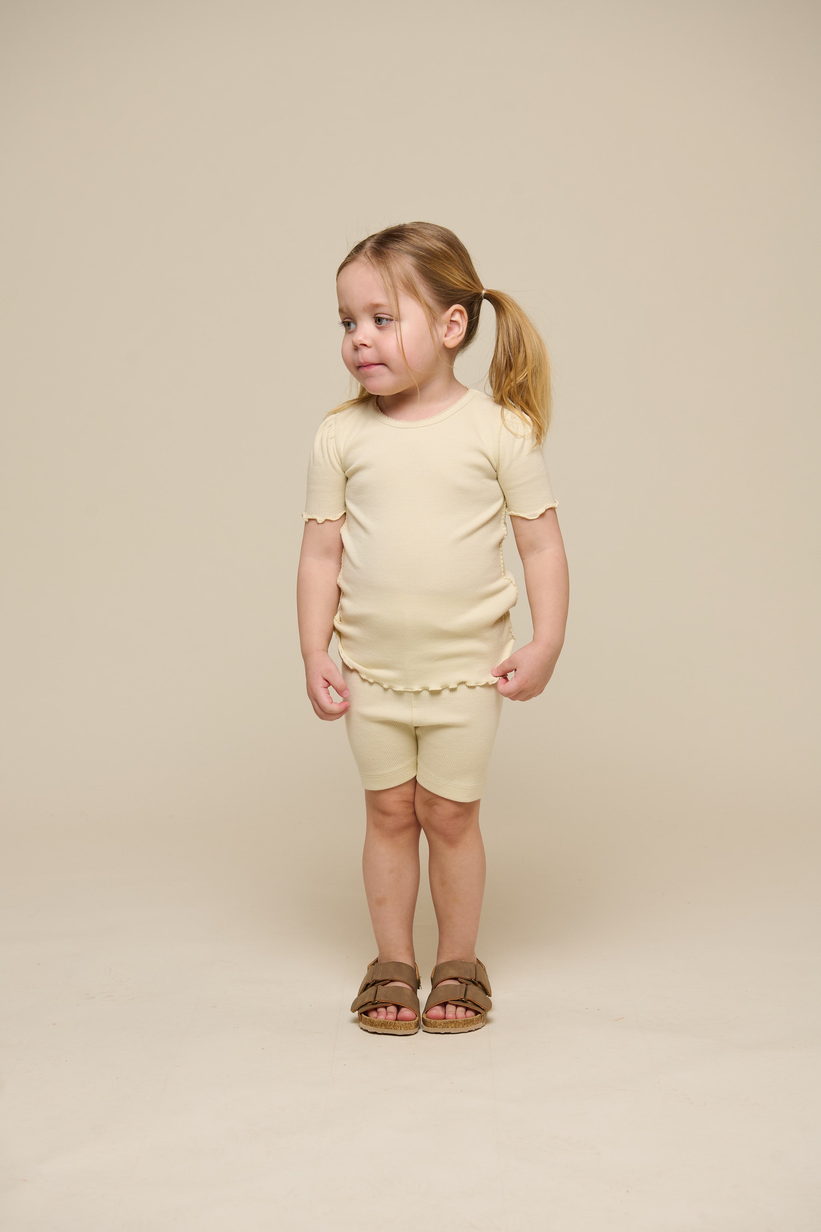 Kurze Shorts aus Modalripp - Kids - OffWhite | 101320 Lottie