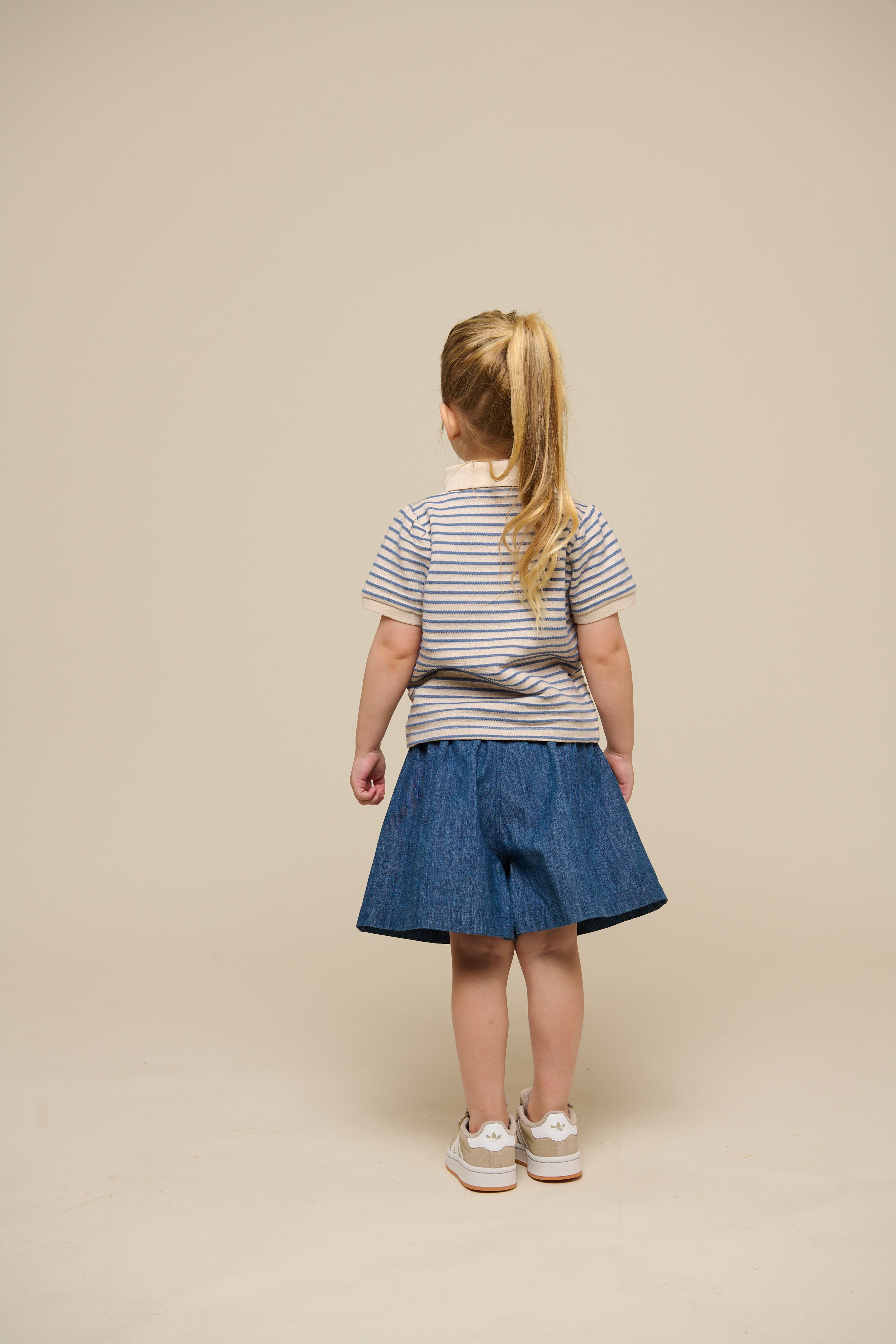 Gestreiftes Jersey-Poloshirt - Kids - Blue | 101006 Emmie