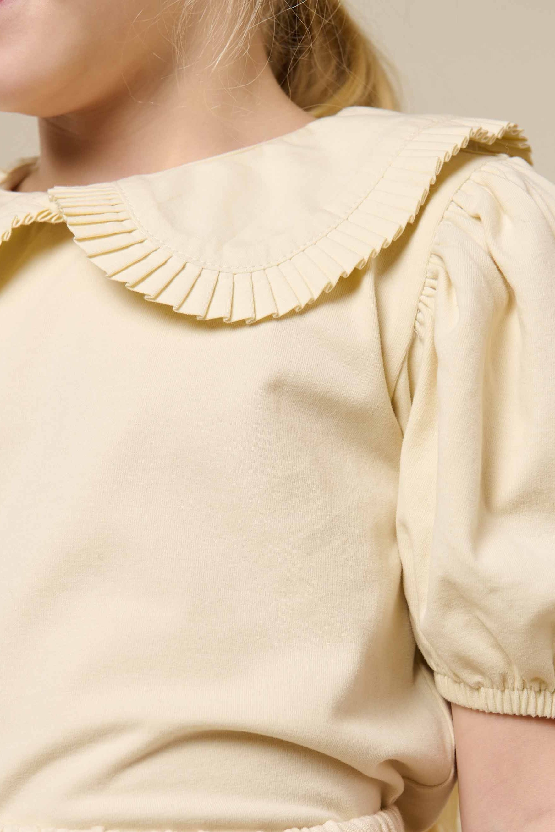 Jerseybluse mit Kragen - Kids - OffWhite | 101277 Nini