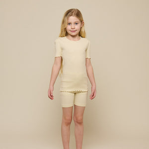 Kurze Shorts aus Modalripp - Tween - OffWhite | 101321 Lottie