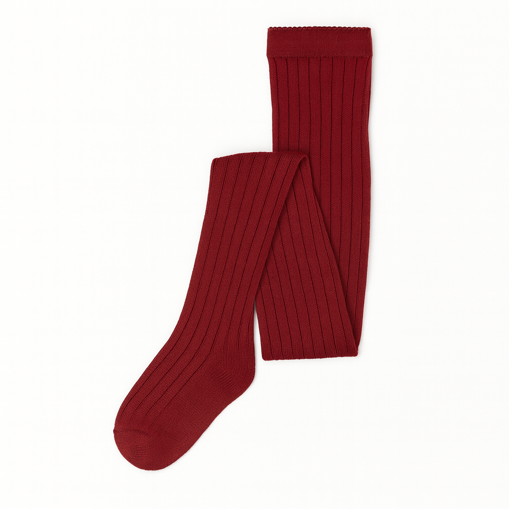 MP Rippenstrumpfhose aus Wolle - All - Burgundy | 100879 MP Wool tights